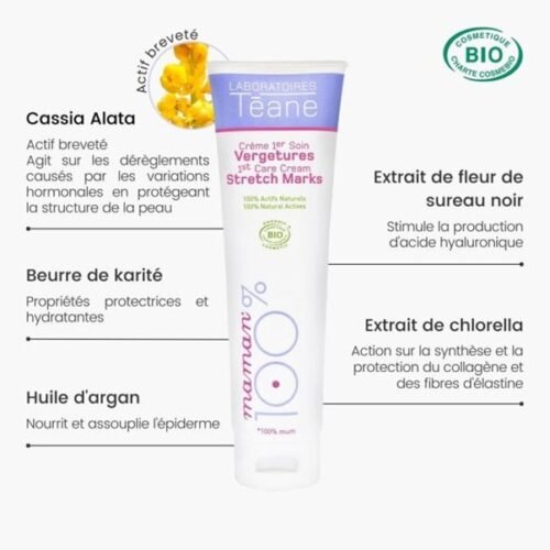 Stretch Marks 1st Care Cream - 3 Stretch Marks 1st Care Cream - 100% MOM (150 ml)