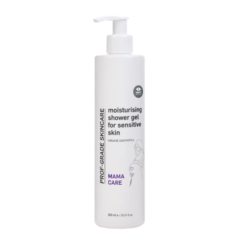 MamaCare_moisturisingshowergelforsensitiveskin_300ml_576x576 WHITE shower gel til sensitiv hud